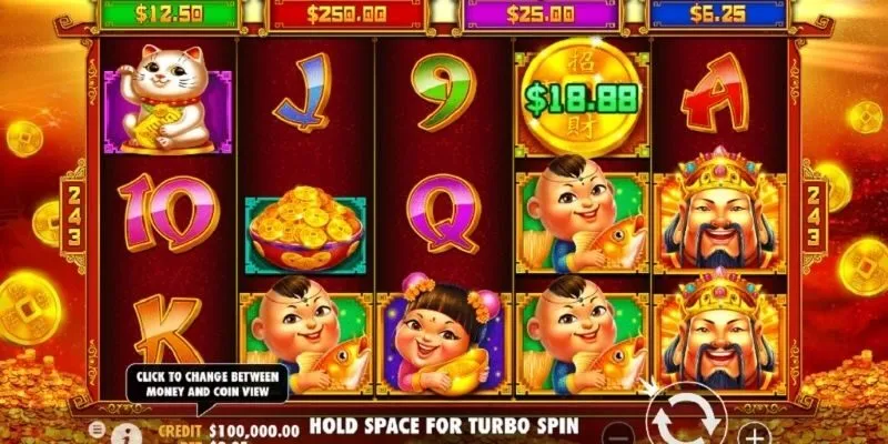 Giới thiệu trò chơi nổ hũ Caishen’s Cash